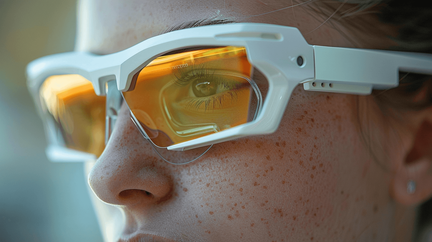 Wearable glass clearance